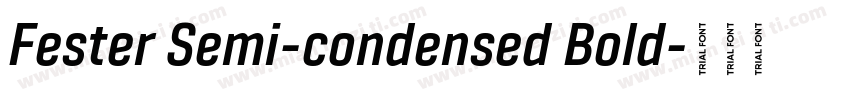 Fester Semi-condensed Bold字体转换